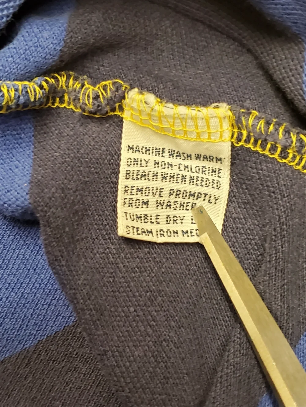 Vintage Polo Ralph Lauren Yellow Blue Striped Polo Shirt Men’s Large Classic